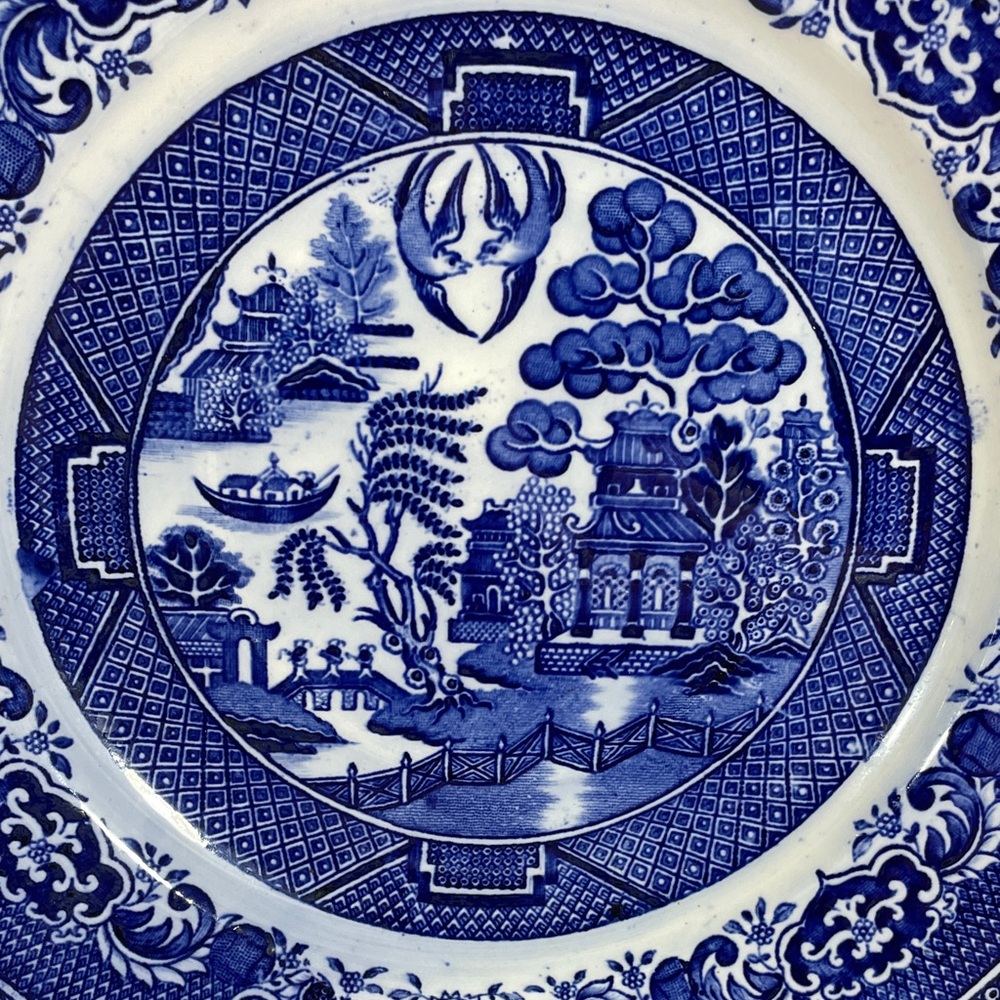 Vintage Villeroy & Boch Blue Willow Ironstone Luncheon Plate - Picture 2 of 9